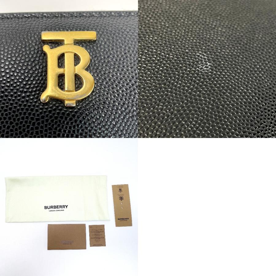 BURBERRY】バーバリー エルモア TBロゴ ブラック 長財布 【公式通販】