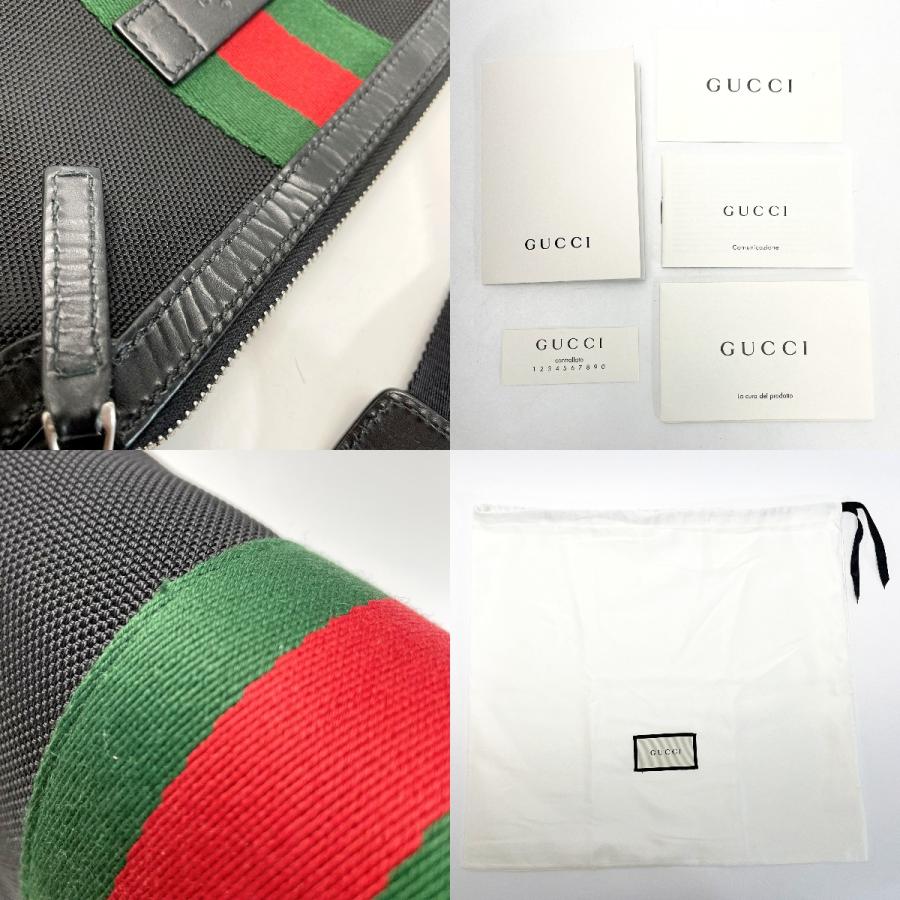 GUCCI（グッチ） シェリーライン キャンバス/レザー 631195 ブラック