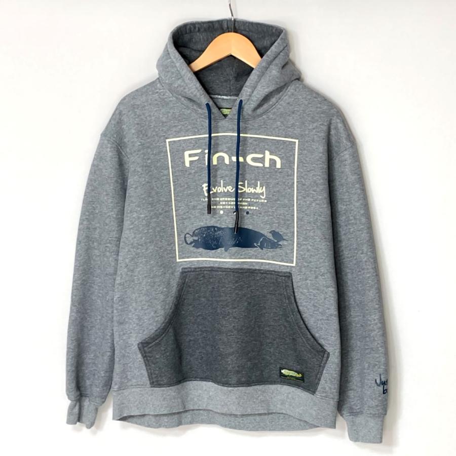 Fin-ch フィンチ パーカー サイズ M メンズ グレー やや傷や汚れあり