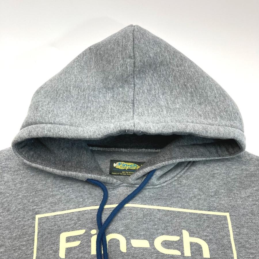 Fin-ch フィンチ パーカー サイズ M メンズ グレー やや傷や汚れあり