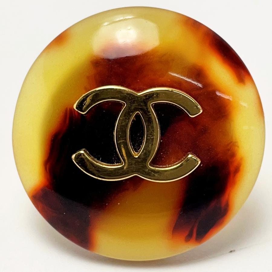CHANEL（シャネル） ココマーク サークル メッキ べっ甲柄 刻印97P