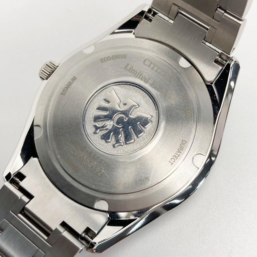 ☆☆CITIZEN シチズン 砂紋 和紙文字盤 350本限定 AQ4100-65H ブルーグレー ソーラー メンズ 腕時計 箱有 CITIZEN（シチズン） 砂紋 和紙文字盤 350本限定 AQ4100-65H ブルー
