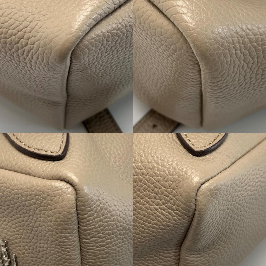 COACH（コーチ） レザー 37582 グレージュ バッグ リュック レディース