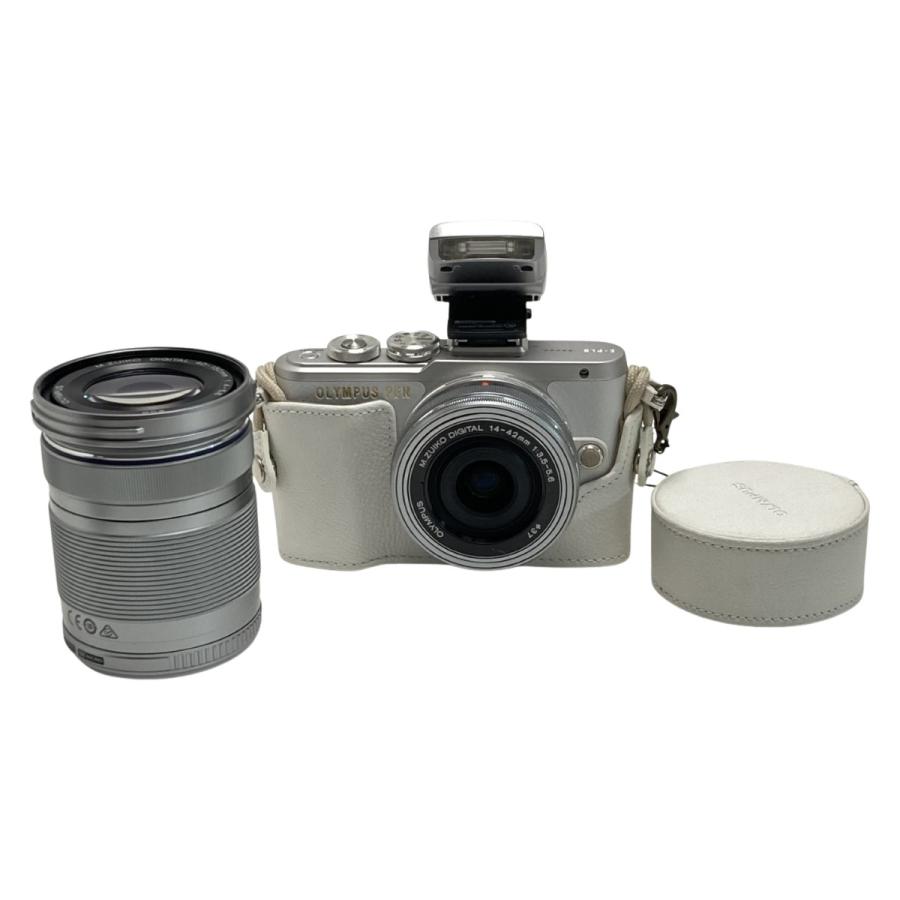 OLYMPUS PEN E-PL8 ホワイト 付属品あり OLYMPUS オリンパス PEN E-PL8 ホワイト EZダブルズームキット ケース