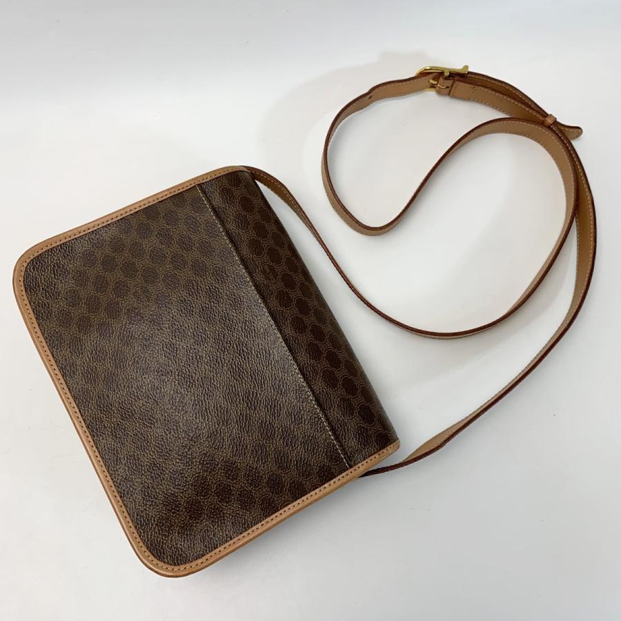 CELINE（セリーヌ） マカダム柄/サークル金具 M14 ブラウン ショルダー 