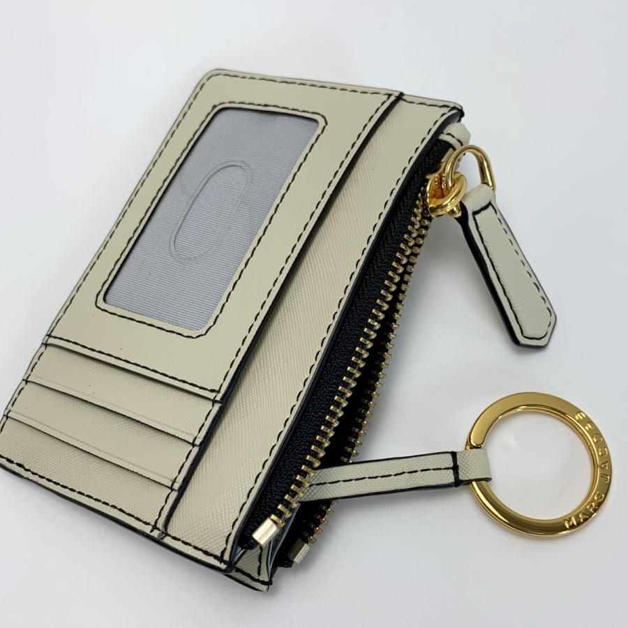 ☆☆MARC JACOBS マークジェイコブス カードケース キーリング付 M0015056 272 アイボリー 財布 ケース パスケース MARC JACOBS マークジェイコブス カードケース キーリング付 M0015056