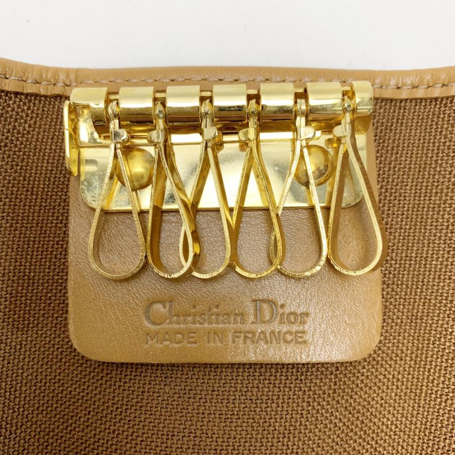 Christian Dior クリスチャンディオール 6連キーケース ダークグレー