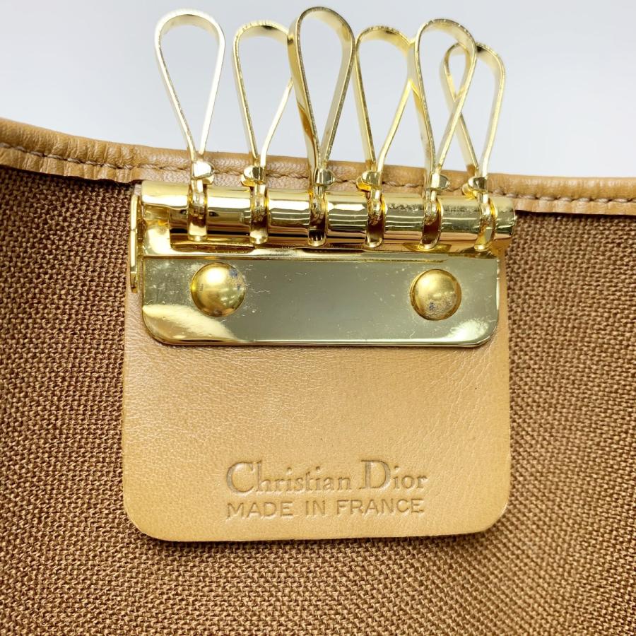 Christian Dior クリスチャンディオール 6連キーケース ダークグレー