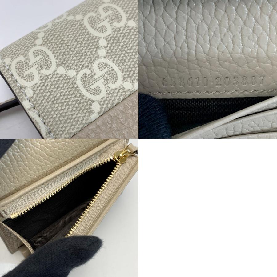 GUCCI（グッチ） マーモント ダブルG ミニウォレット デニムxレザー