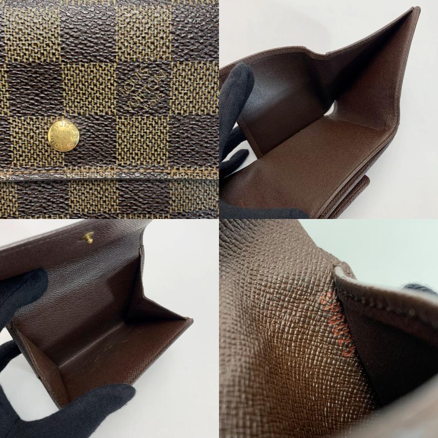 ☆☆LOUIS VUITTON ルイヴィトン ダミエ ダミエ ポルトフォイユ・エリーズ N61654 ブラウン 2つ折り財布 レザー レディース LOUIS VUITTON（ルイ・ヴィトン） ダミエ ダミエ ポルトフォイユ