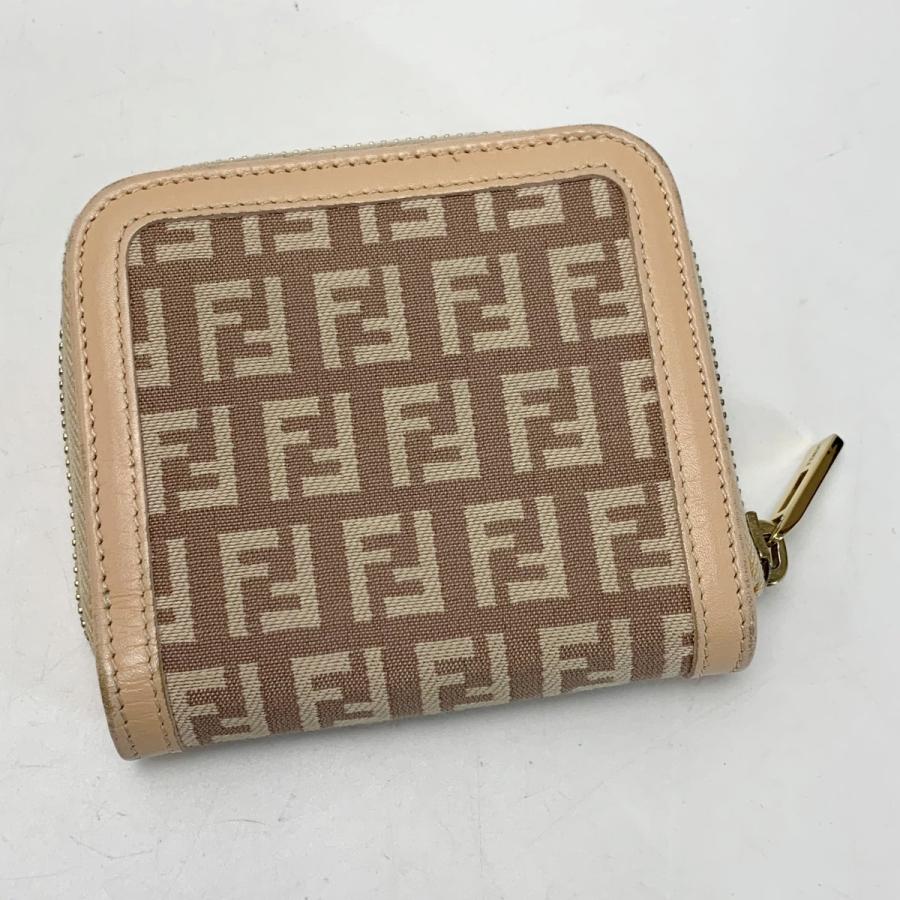 FENDI（フェンディ） ズッキーノ ライトピンク 2つ折り財布 傷や汚れ