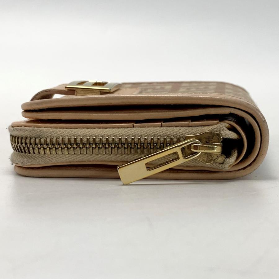 FENDI フェンディ ズッキーノ ライトピンク 2つ折り財布 FENDI（フェンディ） ズッキーノ ライトピンク 2つ折り財布 傷や汚れ