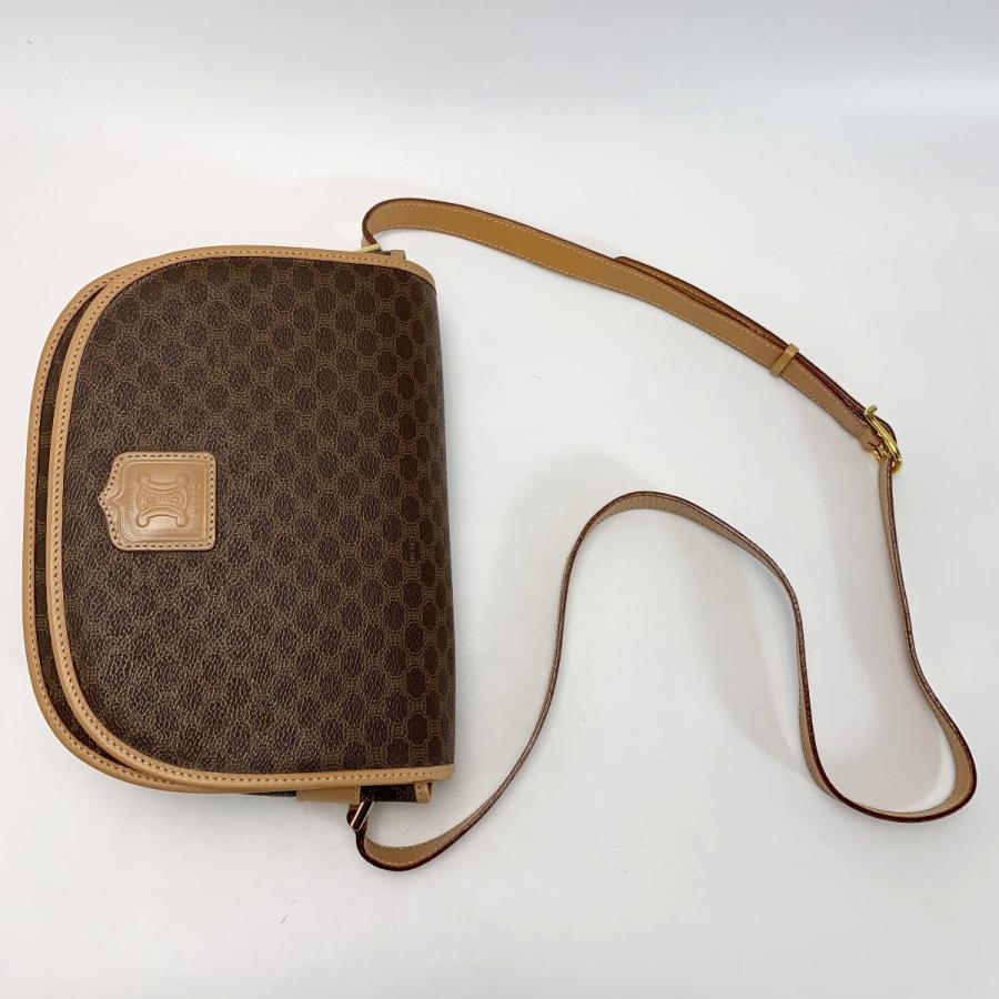 CELINE（セリーヌ） マカダム M14 ブラウン ショルダーバッグ 