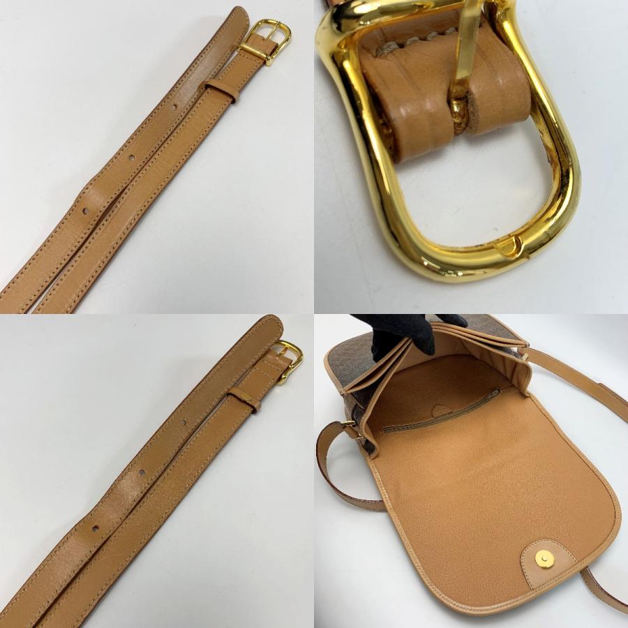 CELINE（セリーヌ） マカダム M14 ブラウン ショルダーバッグ  