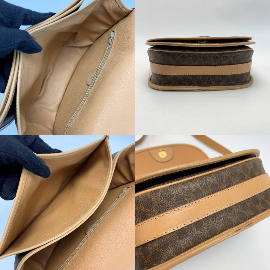 CELINE（セリーヌ） マカダム M14 ブラウン ショルダーバッグ 