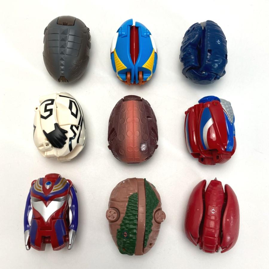 ウルトラエッグ9体＋バトルアタッシュケースセット やや傷や汚れあり 
