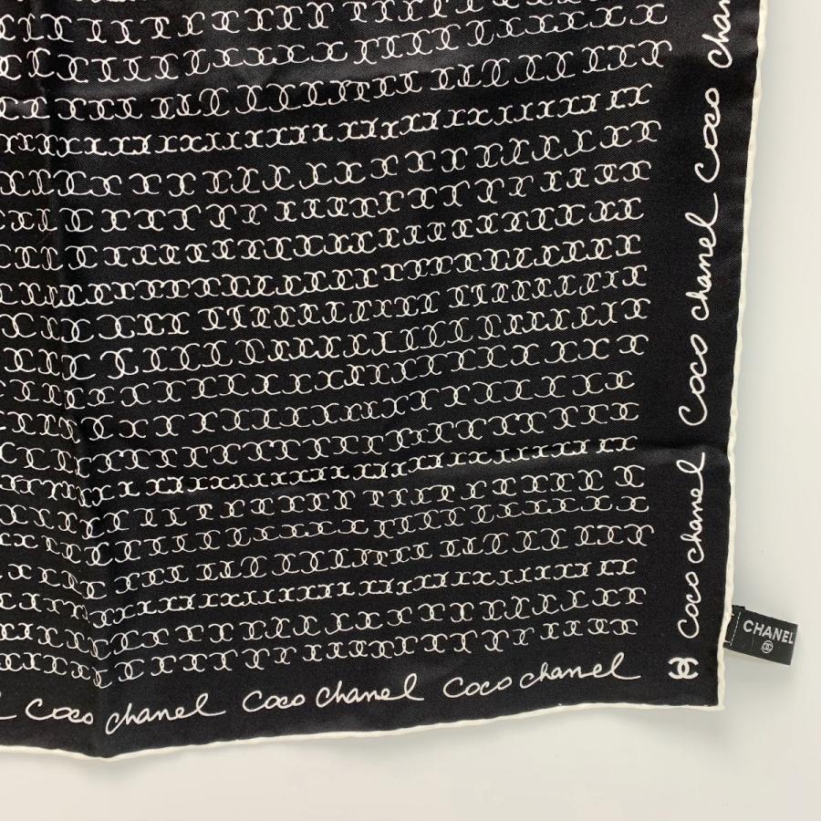 CHANEL（シャネル） ココマーク シルク100% ブラック×ホワイト