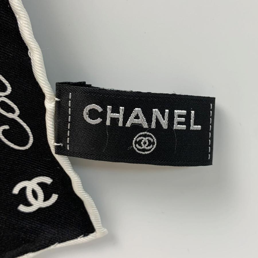 CHANEL（シャネル） ココマーク シルク100% ブラック×ホワイト