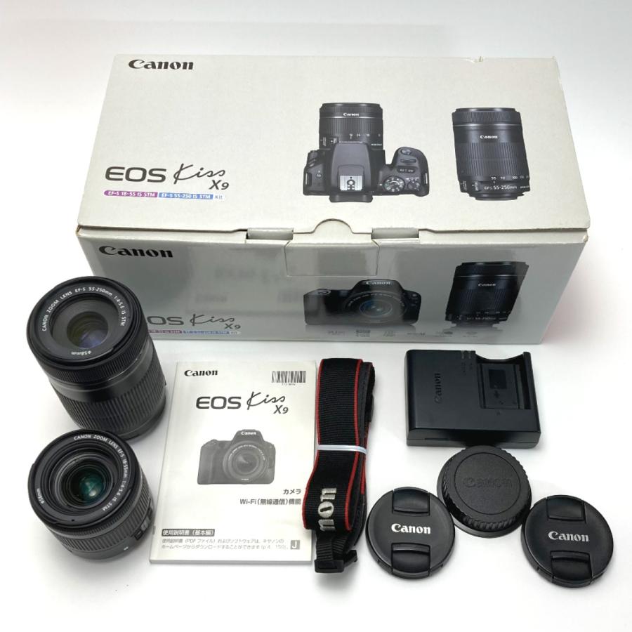 CANON キャノン EOS KISS X9 ダブルズームキット デジタル一眼レフ 箱