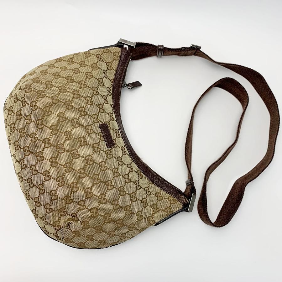 中古美品正規品　GUCCI ブラウンレザーショルダーバッグ 中古・古着通販】GUCCI (グッチ) ショルダーバッグ ブラウン｜ブランド