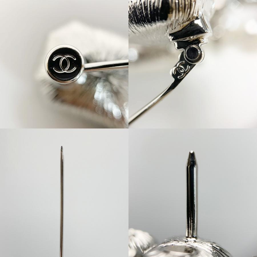 CHANEL（シャネル） ココマーク リボン ブローチ B23K ブラック×パール