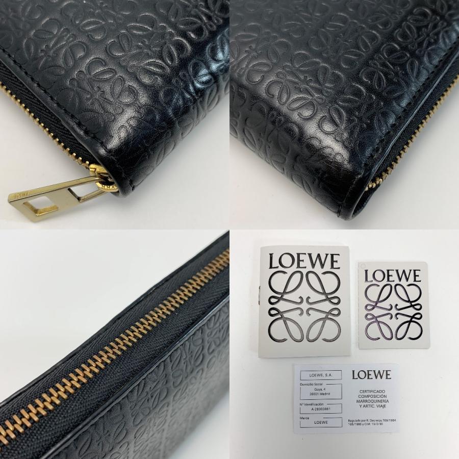 LOEWE（ロエベ） リピートアナグラム C499T12X07 ブラック ラウンド