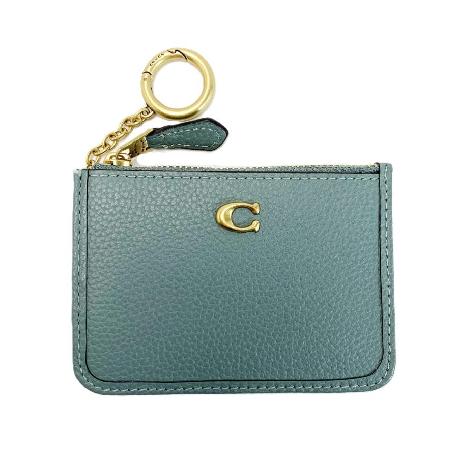 COACH（コーチ） ミニ スキニー ID ケース CR550 グレー キーリング
