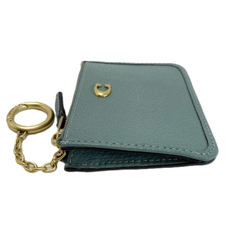 COACH（コーチ） ミニ スキニー ID ケース CR550 グレー キーリング