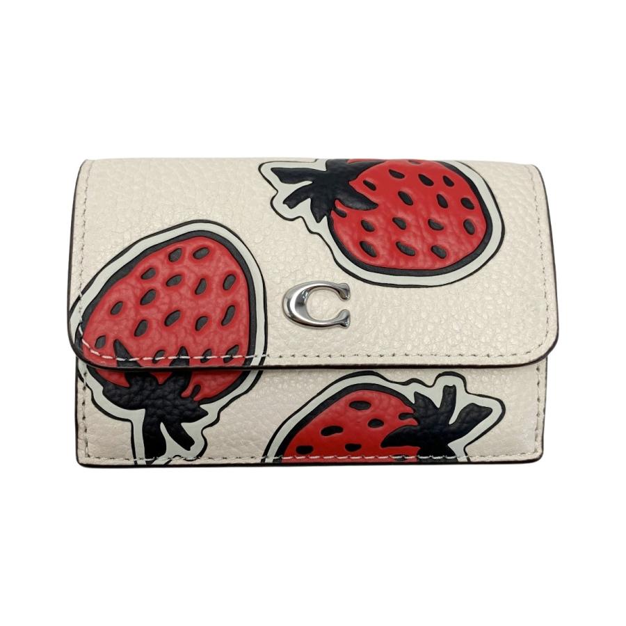 COACH コーチ ストロベリー 苺 プリント エッセンシャル ミニ トライ  