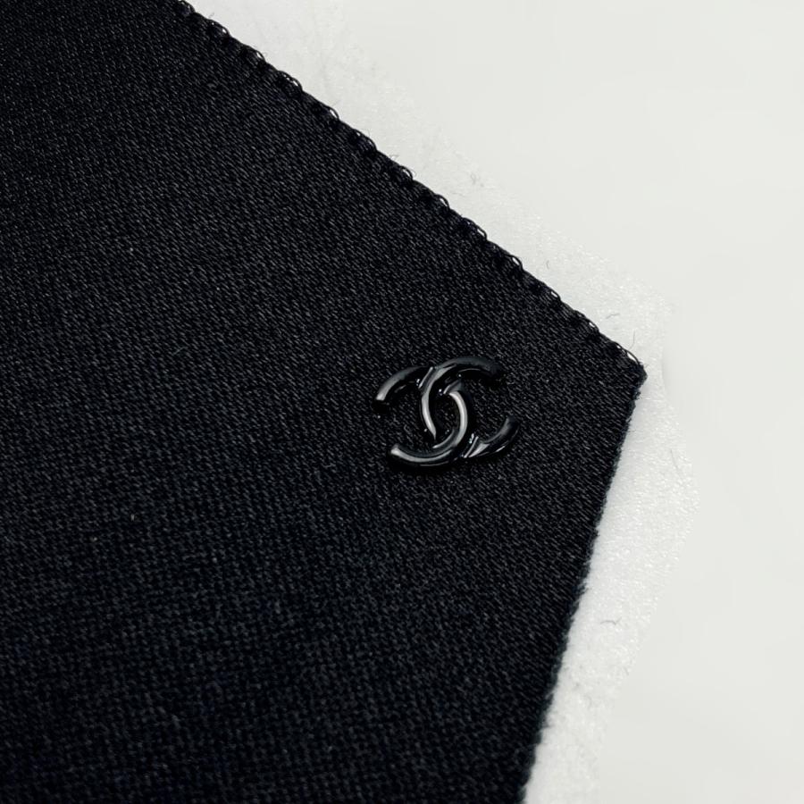 ☆☆ CHANEL シャネル ココマーク リボン バレッタ 22A ブラック ヘアアクセサリー やや傷や汚れありの画像