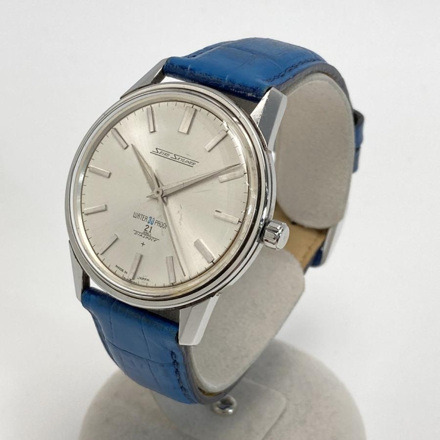 SEIKO（セイコー） スカイライナー 21石 14092 シルバー 手巻き メンズ