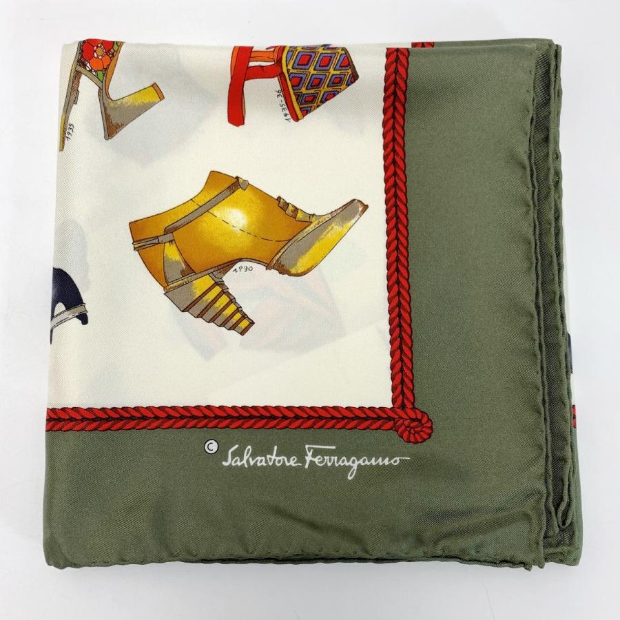 Salvatore Ferragamo サルヴァトーレフェラガモ スカーフ パンプス