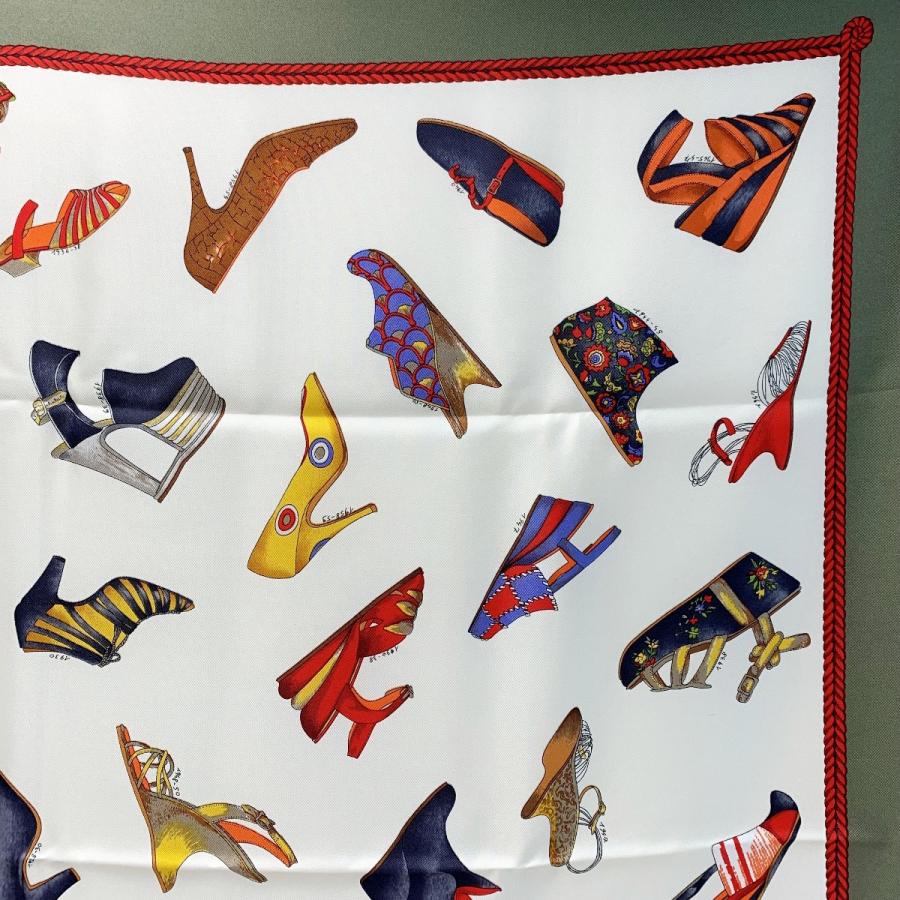 フェラガモ スカーフ パンプス サンダル 総柄 Salvatore Ferragamo サルヴァトーレフェラガモ スカーフ パンプス
