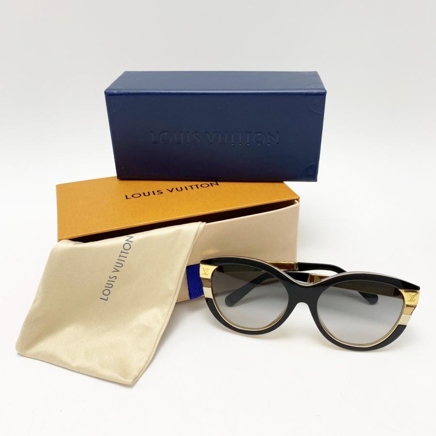 LOUIS VUITTON ルイヴィトン サングラス モノグラム メタルフレーム Z1857E ノワール×ゴールド 箱 袋有 LOUIS VUITTON（ルイ・ヴィトン） サングラス モノグラム メタル
