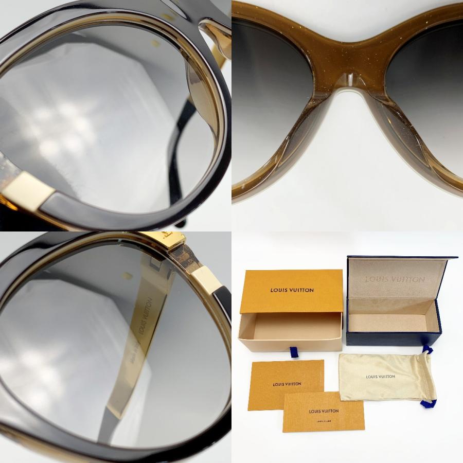 LOUIS VUITTON ルイヴィトン サングラス モノグラム メタルフレーム Z1857E ノワール×ゴールド 箱 袋有 LOUIS VUITTON（ルイ・ヴィトン） サングラス モノグラム メタル