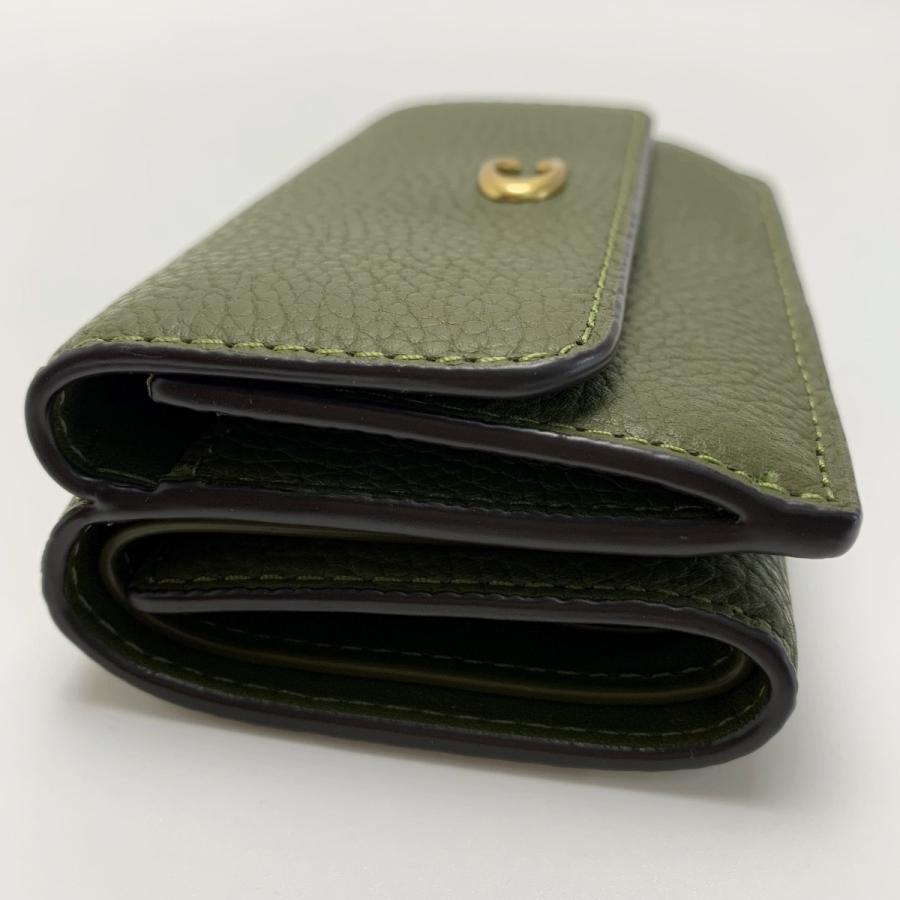 COACH コーチ 3つ折り財布 Cロゴ ミニ トライフォールド CM437 カーキ レディース COACH（コーチ） 3つ折り財布 Cロゴ ミニ トライフォールド CM437