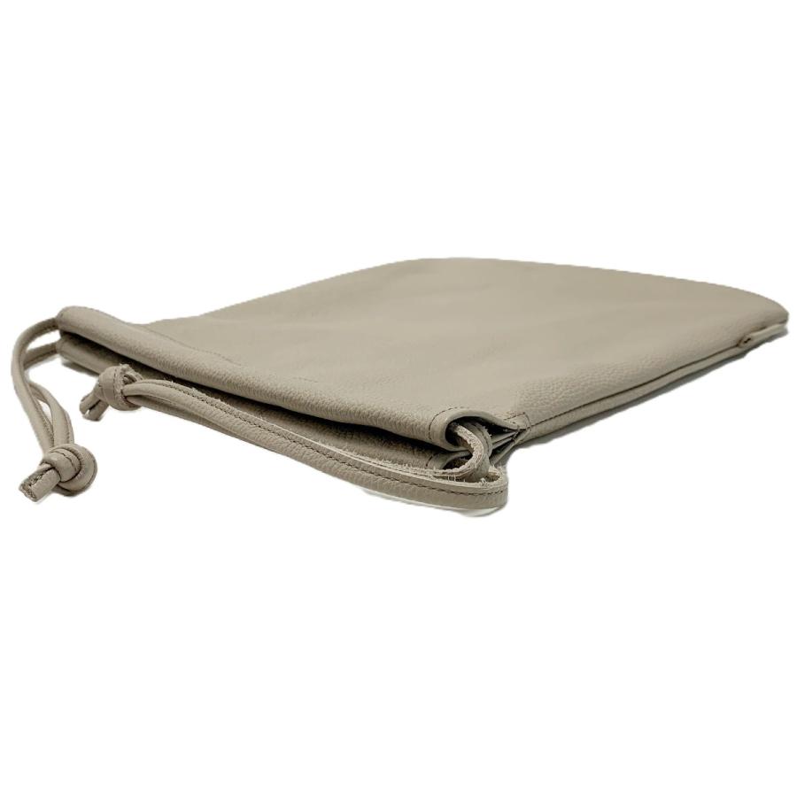 Somes Saddle ソメスサドル ピッコラ 巾着 PL-61 グレージュ 牛革 やや