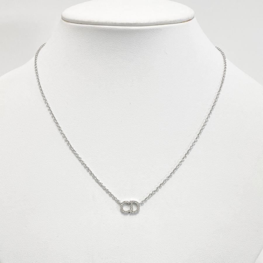 Dior CD Clair D Lune ネックレス シルバー Christian Dior クリスチャンディオール Clair D Lune CDロゴ ライン