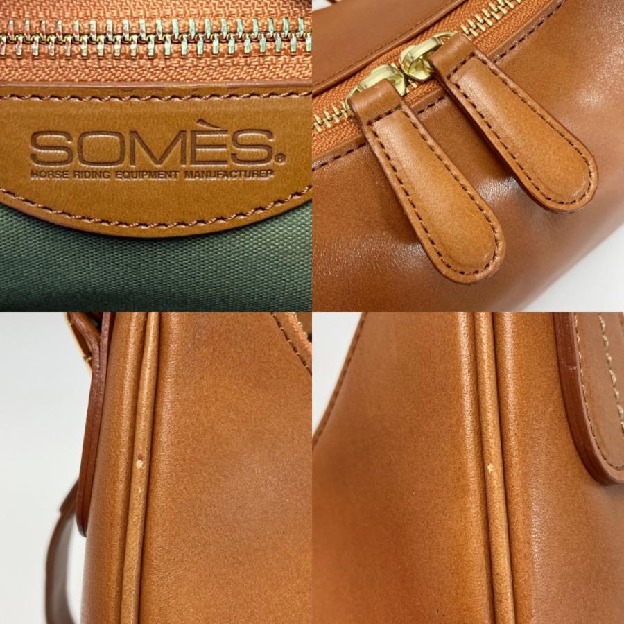 Somes Saddle ソメスサドル エリン 2WAYショルダーバッグ ER-54 ブラウン レザー 布袋有 Somes Saddle ソメスサドル エリン 2WAYショルダーバッグ ER-54