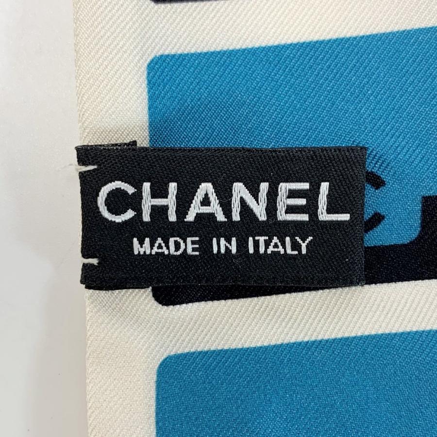 CHANEL（シャネル） ヘアバンド 細いスカーフ ツイリー ホワイト