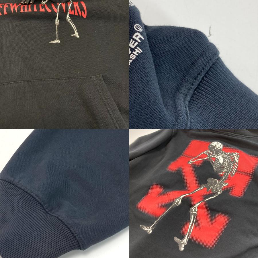 OFF-WHITE プルオーバーパーカー OMBB046G19762010 ブラック XXL メンズ OFF-WHITE プルオーバーパーカー OMBB046G19762010 ブラック XXL
