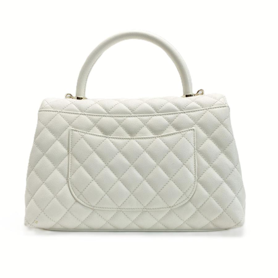 CHANEL（シャネル） ココハンドル29 マトラッセ A92991 ホワイト 2WAY 