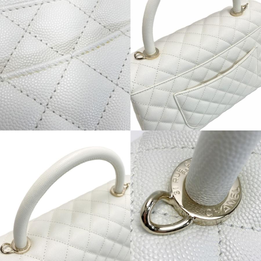 CHANEL（シャネル） ココハンドル29 マトラッセ A92991 ホワイト 2WAY