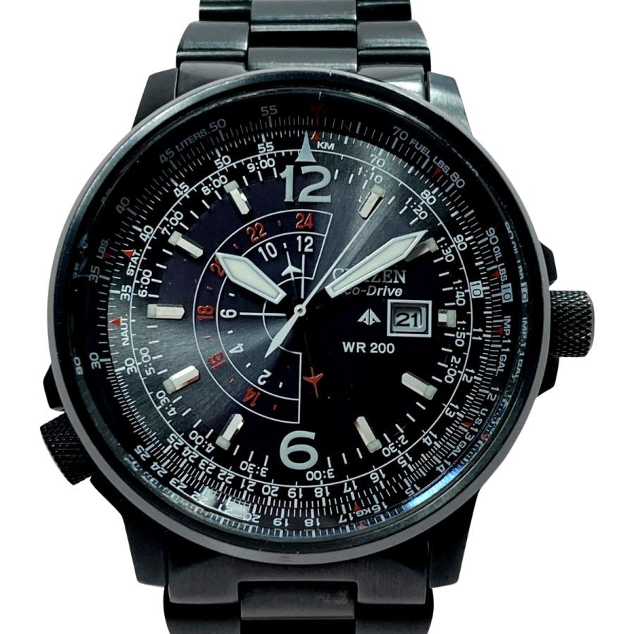 希少 極美品 シチズン プロマスター ナイトホーク メンズ ソーラー 腕時計 CITIZEN（シチズン） プロマスター ナイトホーク B877-S025559