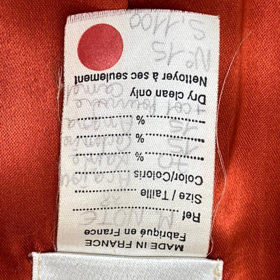 ☆☆ CELINE セリーヌ チェスターコート ファー付き レッド系 SIZE 38 レディース 記名有り やや傷や汚れあり_6