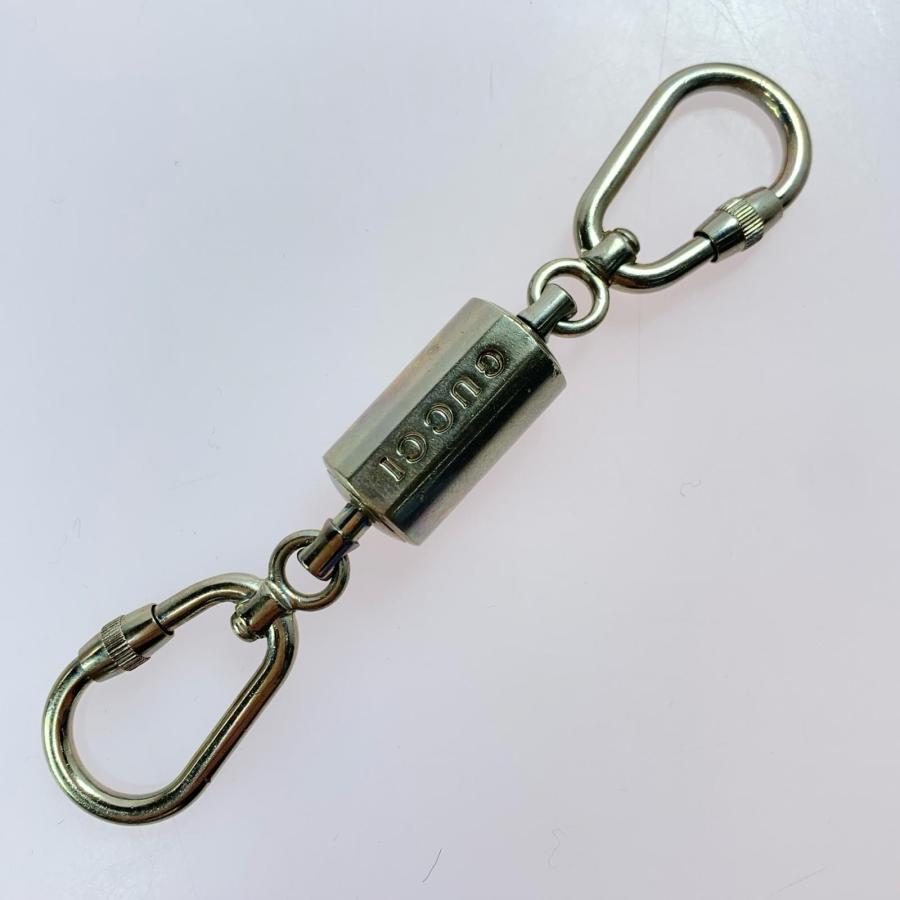 GUCCI（グッチ） ダブルカラビナキーリング キーホルダー 箱有 やや傷