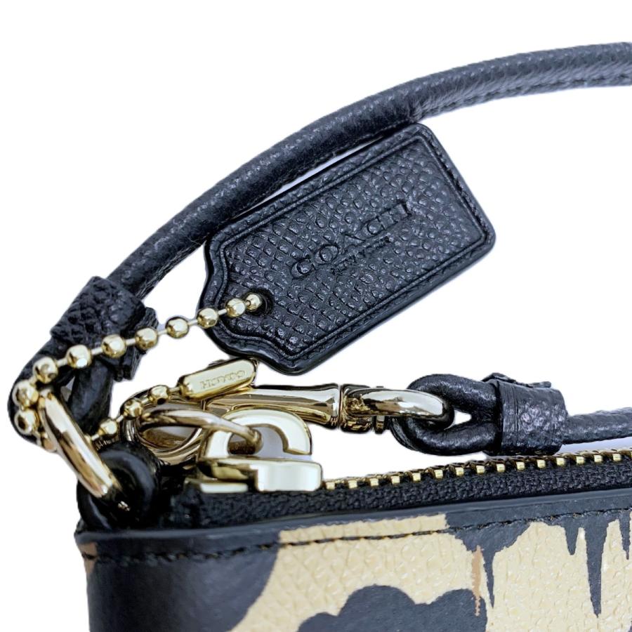 COACH（コーチ） レオパード柄 アクセサリーポーチ レザー 64194