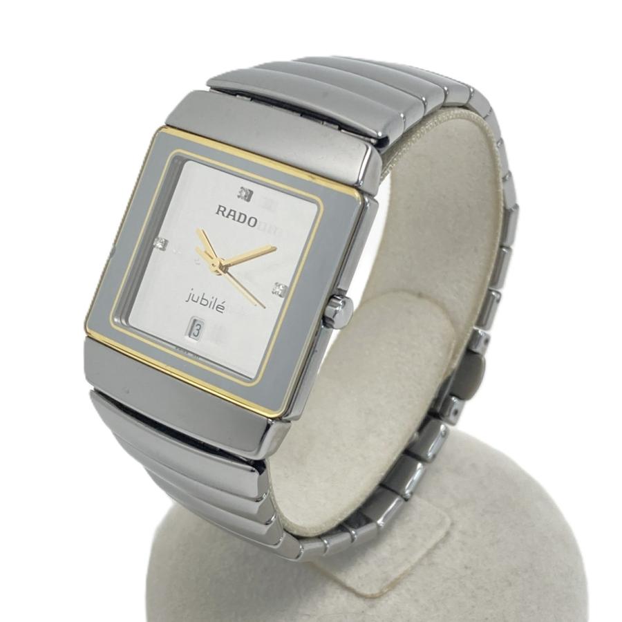 RADO ラドー　メンズ 腕時計 シルバー　銀　デイデイト 3針 純正ベルト RADO（ラドー） ジュビリー 3Pダイヤ デイト 152.0332.3 シルバー