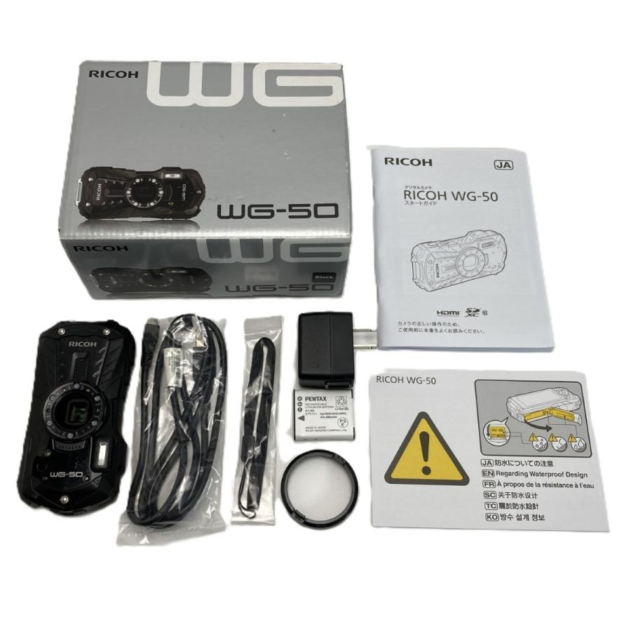 RICO RICOH リコー コンパクトデジタルカメラ WG-50 箱付き やや傷や