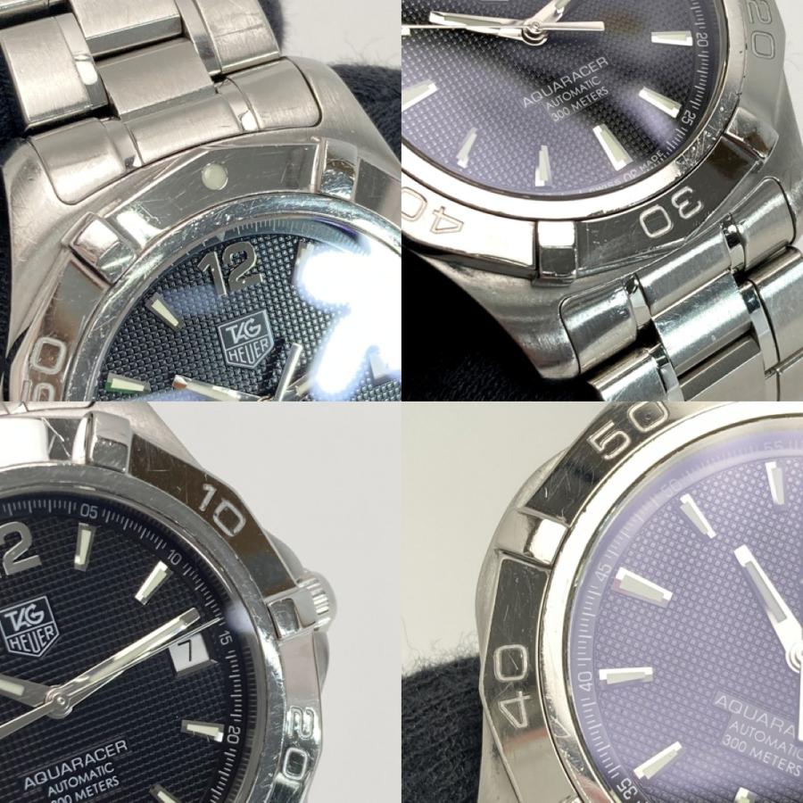 TAG Heuer　タグホイヤー アクアレーサー WAF2110 自動巻 SS TAG HEUER タグホイヤー アクアレーサー デイト WAF2110 ブラック 自動